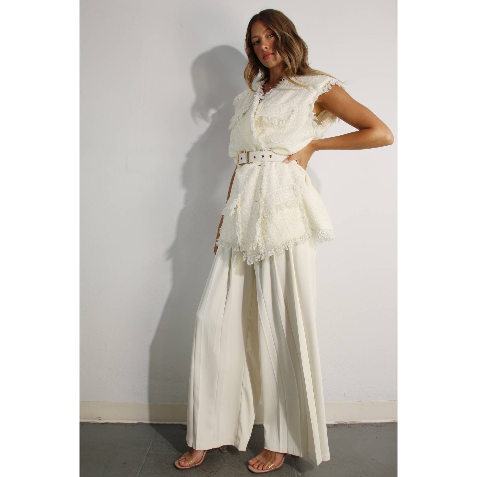 The Stassi Oversized Vest Jacket and Pants Set