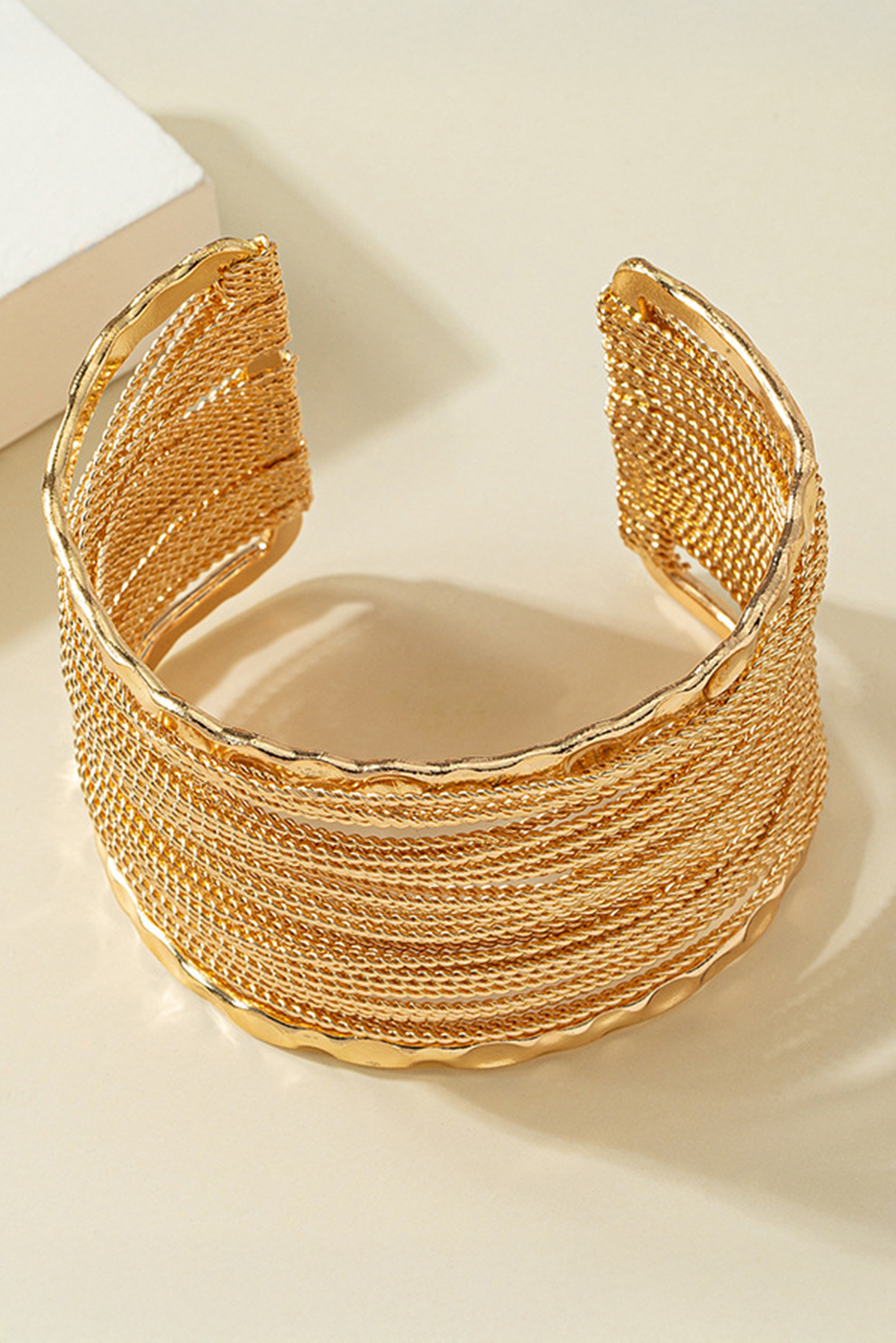 Golden Glam Multi-Strand Cuff Bracelet- Almost Gone!