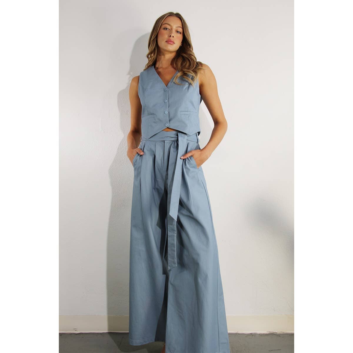 The Parker Cotton Vest and Pants Set