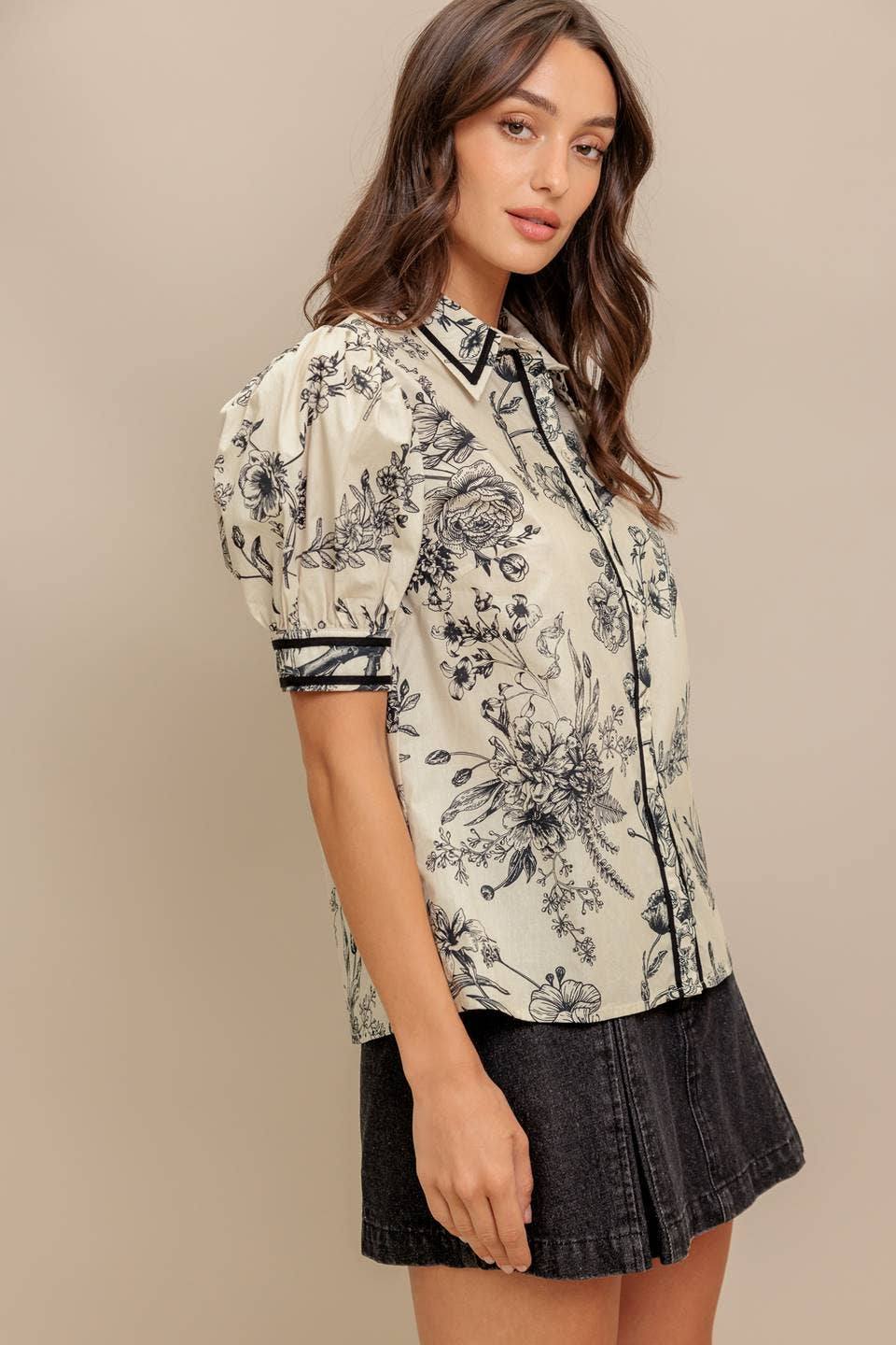 The Meredith Puff Sleeve Blouse