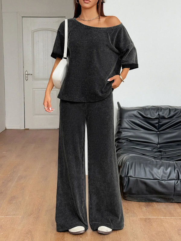Last One! The Tatum Off Shoulder Lounge Set