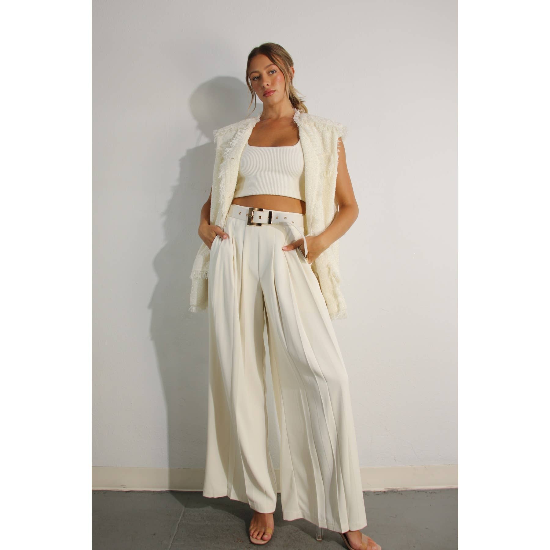 The Stassi Oversized Vest Jacket and Pants Set