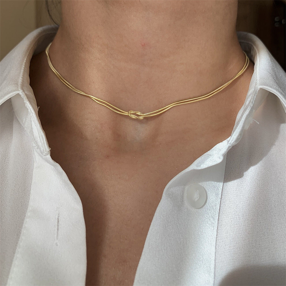 1 Left! Knot Chain Necklace