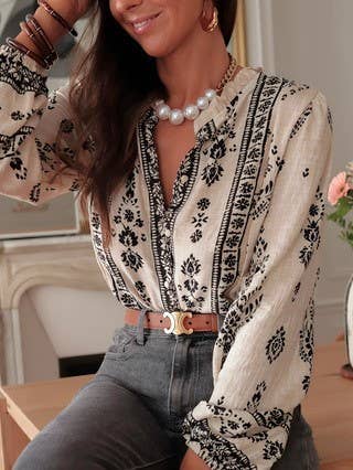 The Calista Blouse- Ivory (Very Limited)
