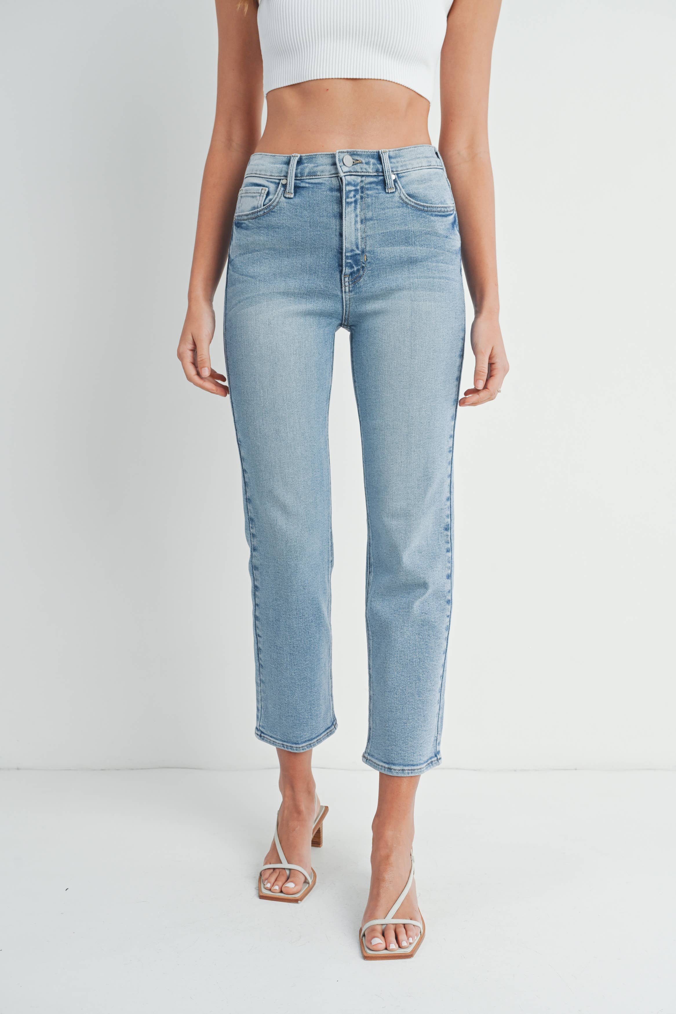 The Nikki Classic High-Waisted Straight Leg Jeans