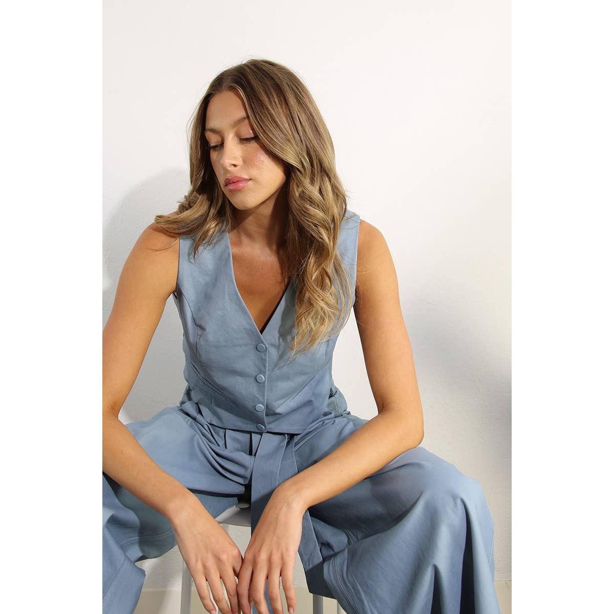 The Parker Cotton Vest and Pants Set