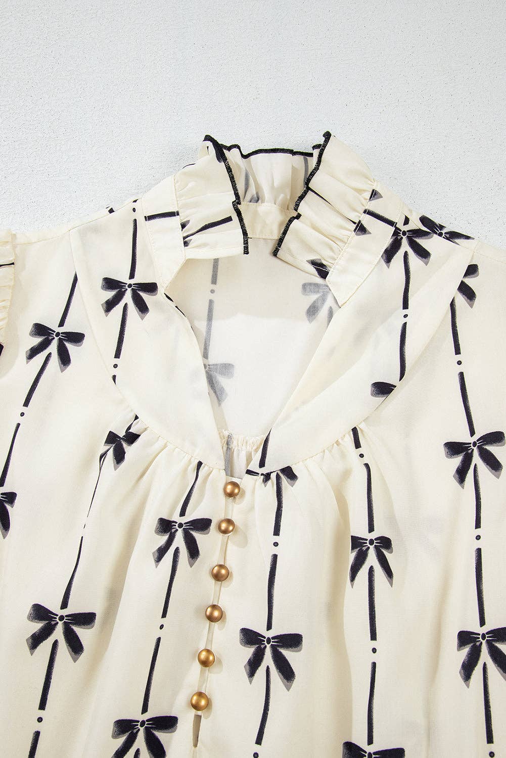 The Grace Sweet Bow Ruffle Sleeve Mini Dress