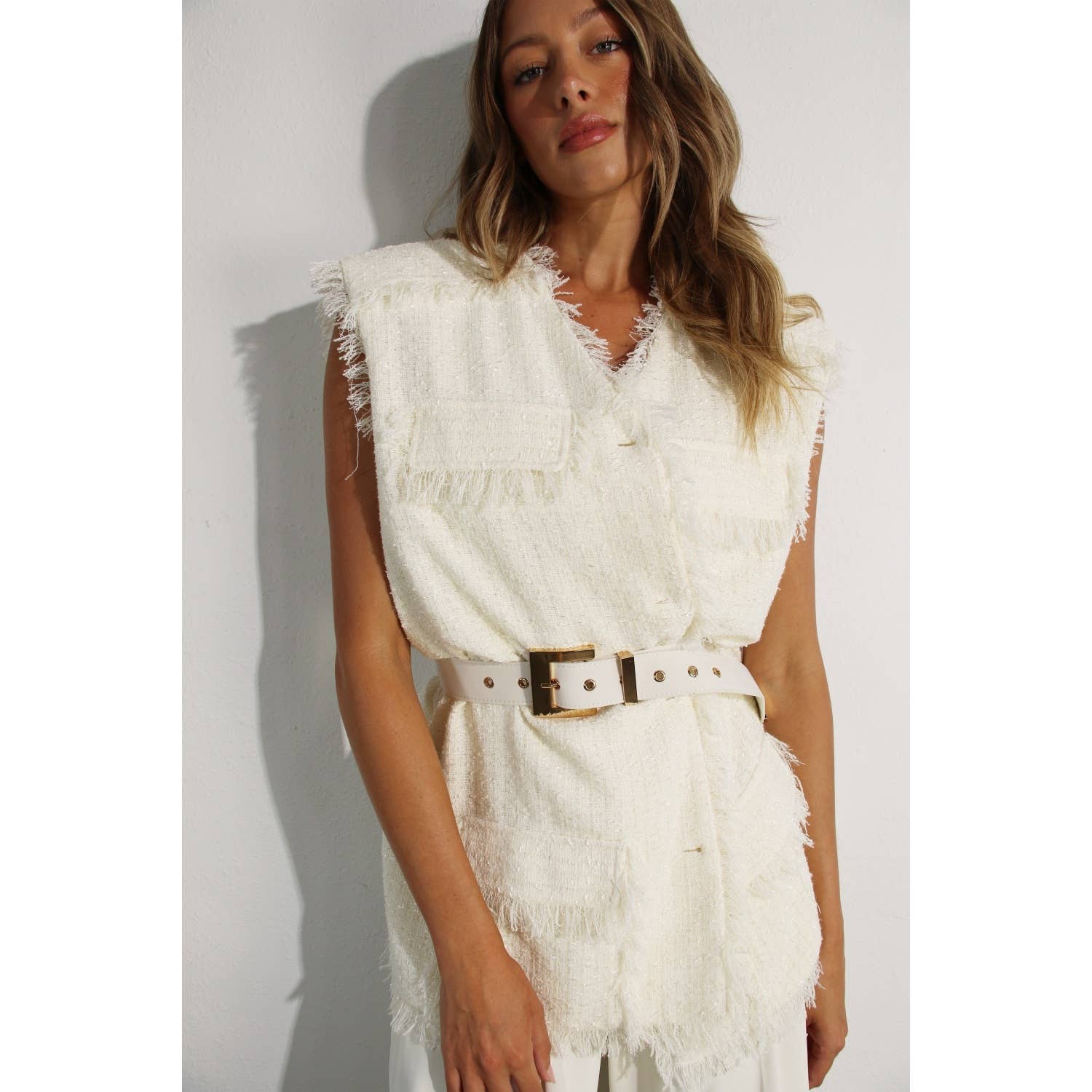 The Stassi Oversized Vest Jacket and Pants Set
