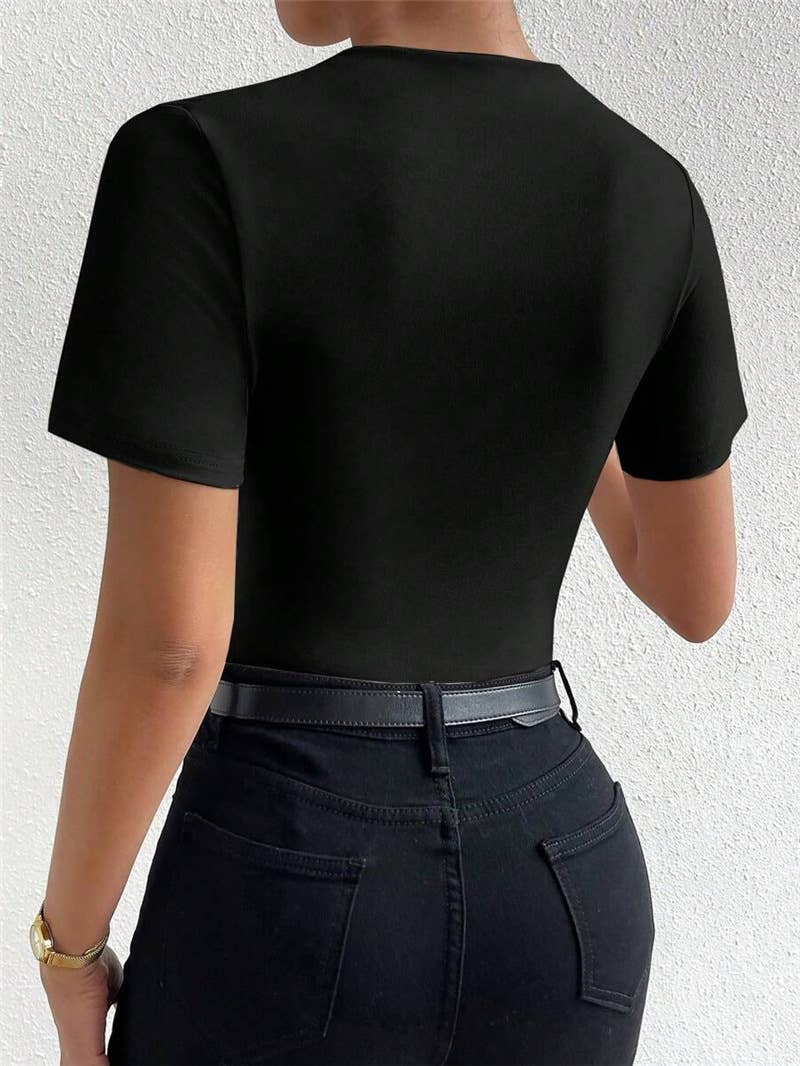 The Khloe Ruched Bodysuit: