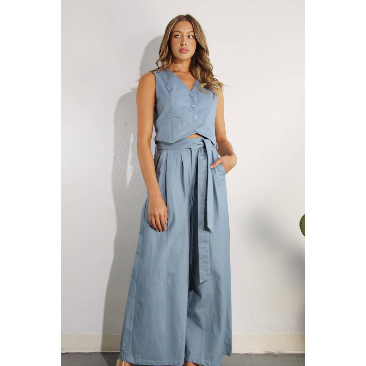 The Parker Cotton Vest and Pants Set