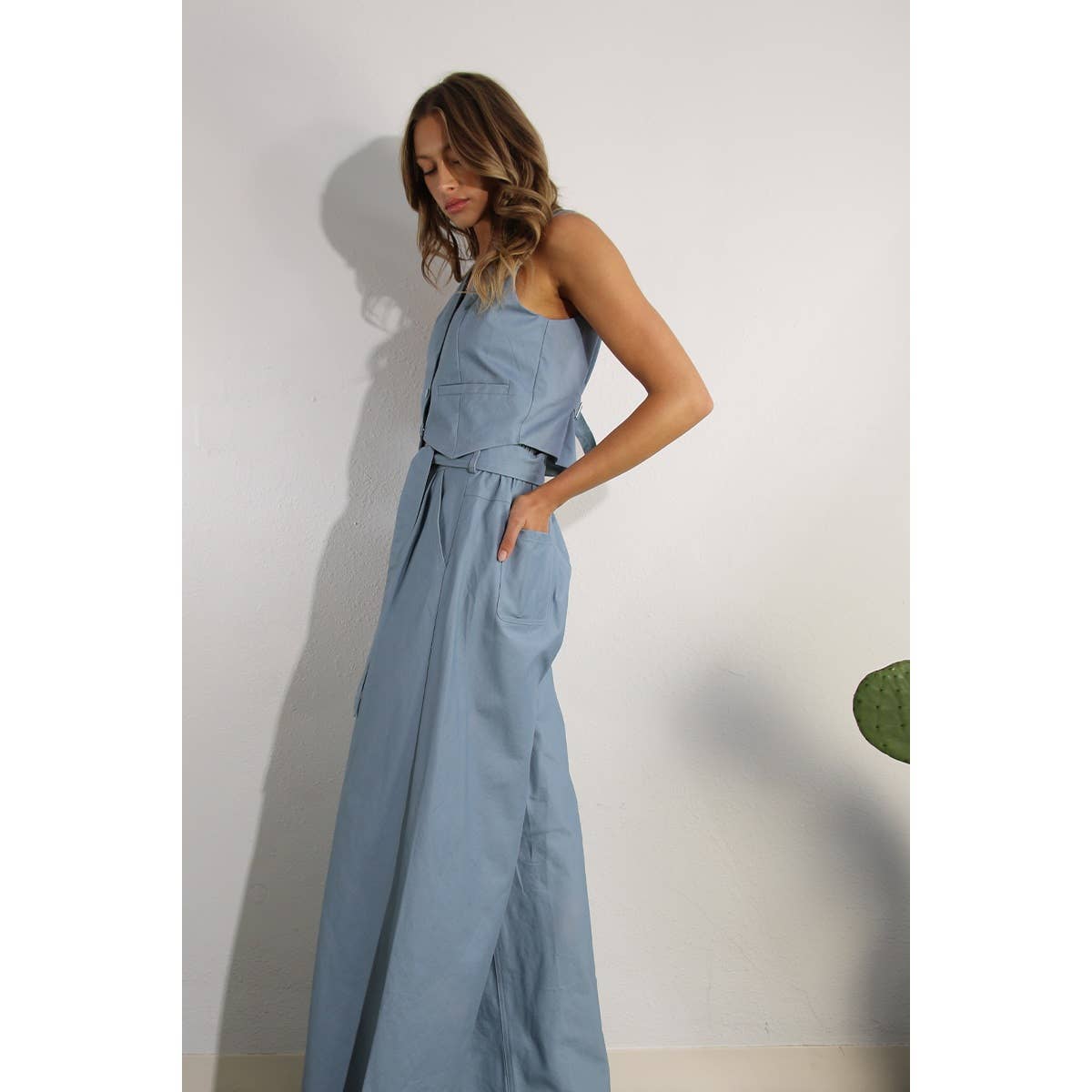 The Parker Cotton Vest and Pants Set